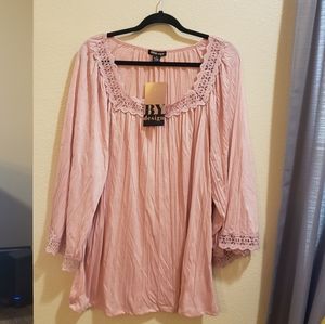 Bydesign Women's Plus Size Pink Top